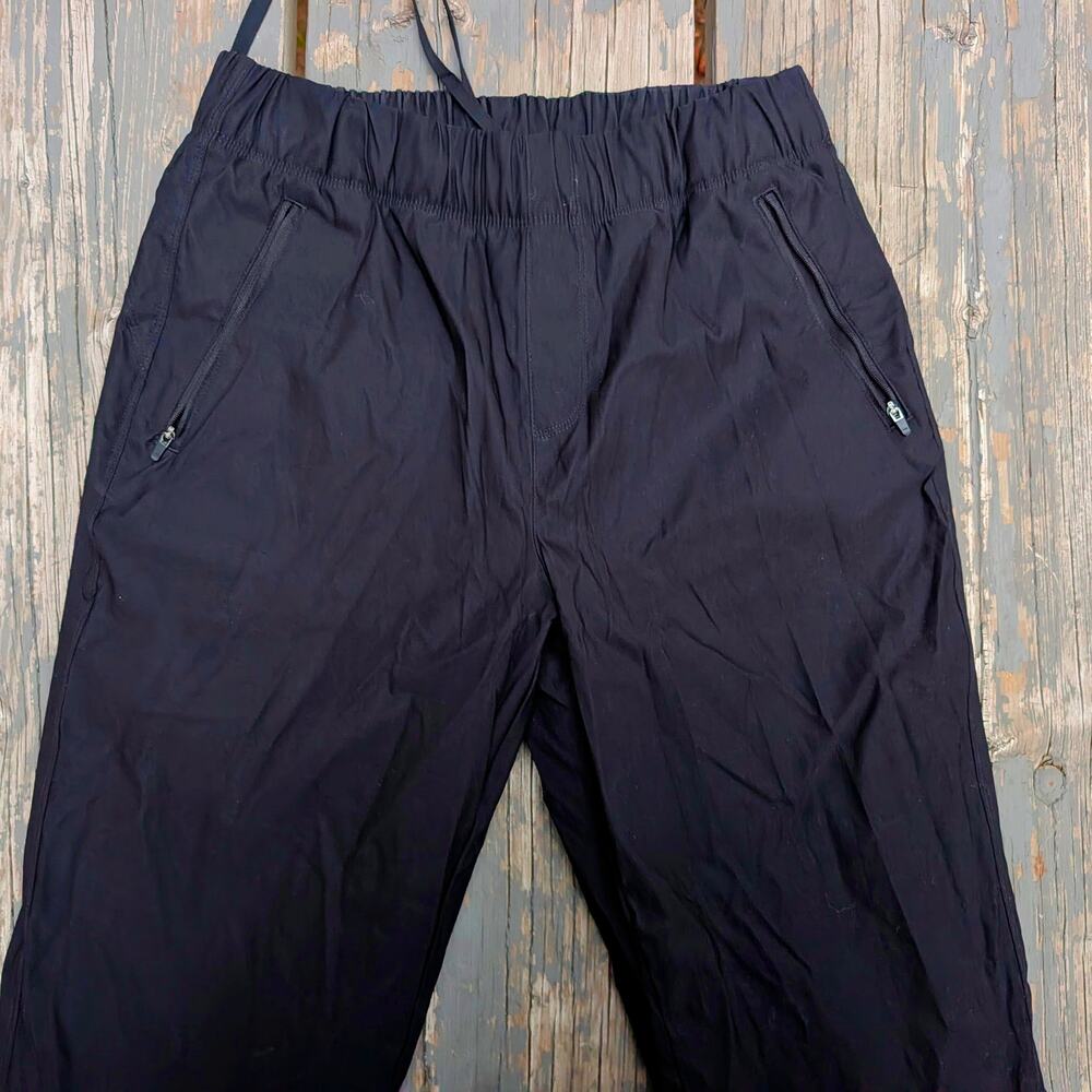 Eddie Bauer Womens 6 Black Fleece Lined Winter Pants Pull On Hiking Snow Thermal